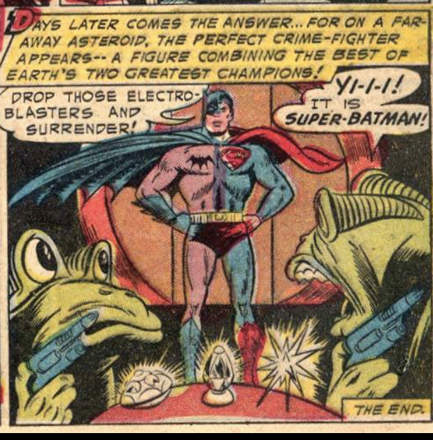 A panel from World's Finest #74, November 1954