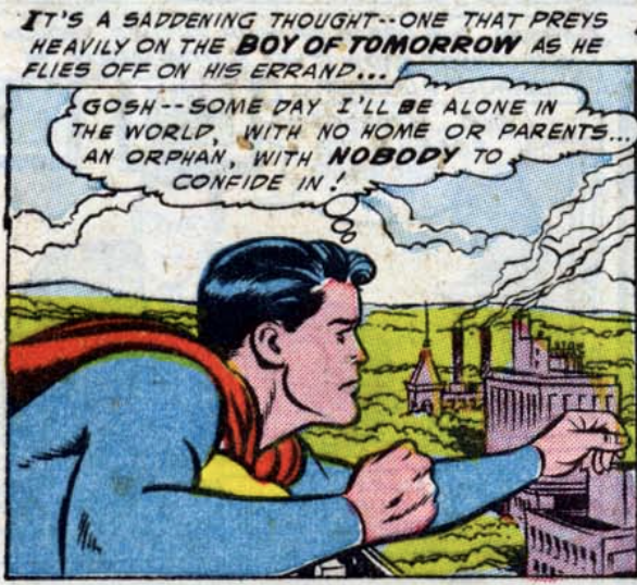 A panel from Adventure Comics #211, February 1955