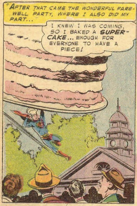 A super-cake from Superman #97, March 1955