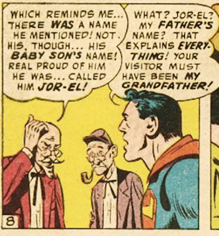 A panel from Superman #103, December 1955