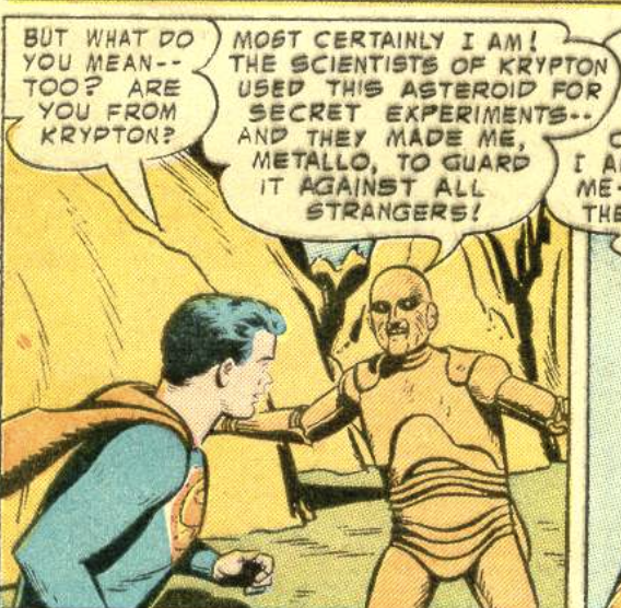 A panel from Superboy #49, April 1956