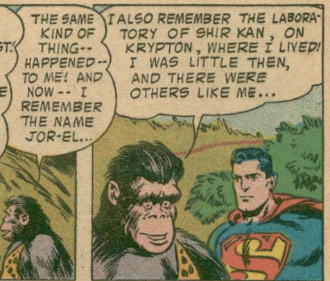 A panel from Action Comics #218, May 1956
