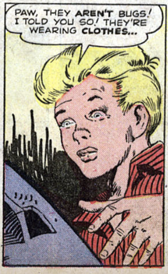 A panel from World of Mystery #3, July 1956