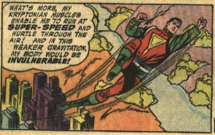 A panel from Action Comics #223, October 1956