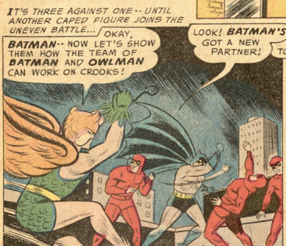 A panel from Batman #107, February 1957