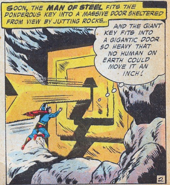 A panel from Action Comics #241, April 1958