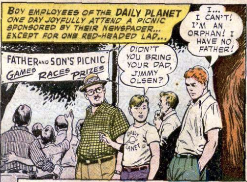 A panel from Superman's Pal Jimmy Olsen #30, June 1958