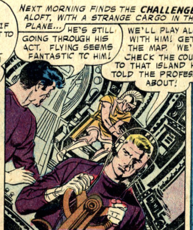 A panel from Challengers of the Unknown #4, August 1958