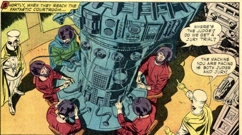Another panel from Challengers of the Unknown #4, August 1958
