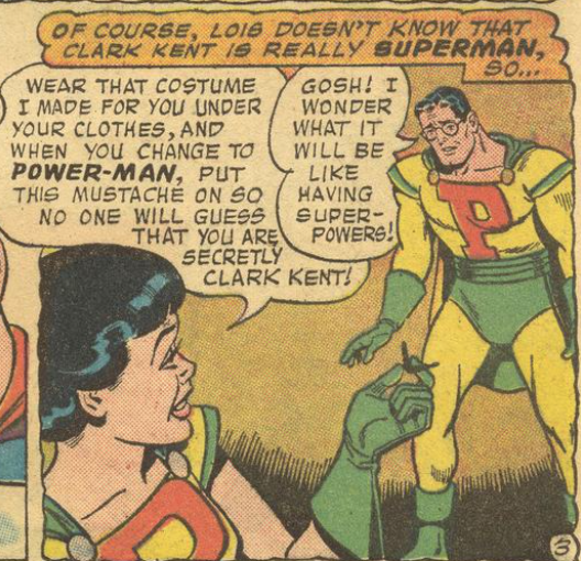 A panel from Superman #125, September 1958
