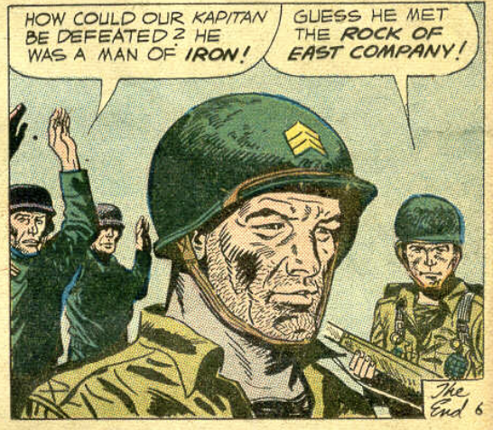 A panel from Our Army At War #81, February 1959