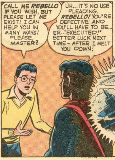 A panel from Superboy #72, February 1959