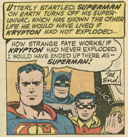 A panel from Superman #132, August 1959