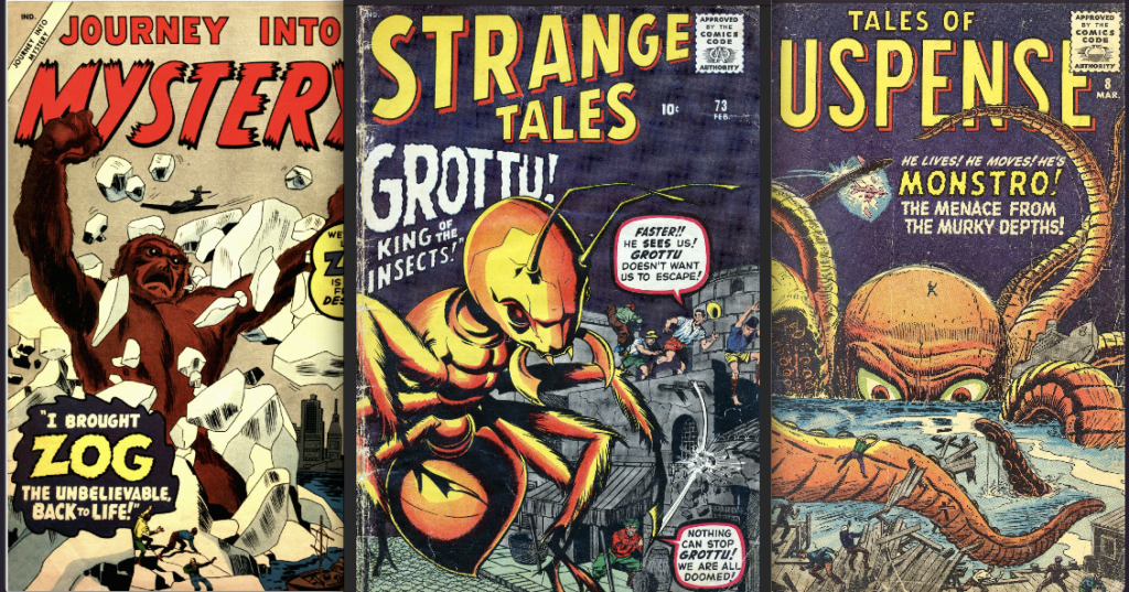 Atlas (Marvel) covers on sale in October 1959