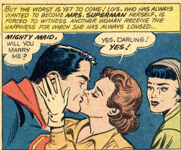 A panel from Action Comics #260, November 1959