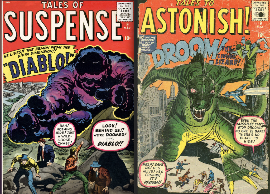 Marvel monsters from comics on sale in December 1959