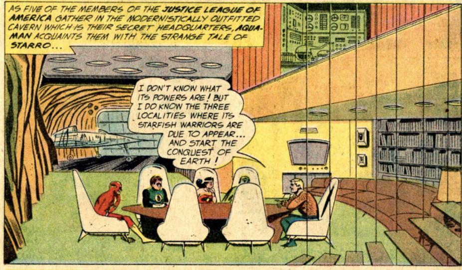 A shot of the JL headquarters in The Brave and the Bold #28, December 1959