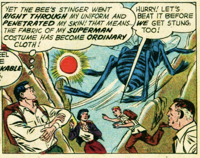 A panel from Action Comics #262, January 1960