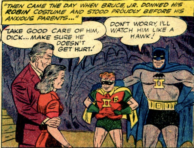 A panel from Batman #131, February 1960