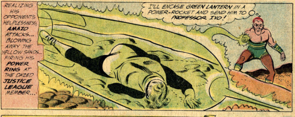 Amazo besting GL in Brave and the Bold #30, April 1960