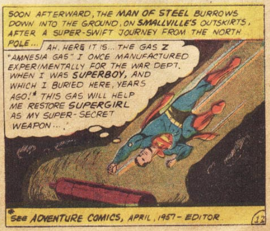 A panel from Action Comics #265, April 1960
