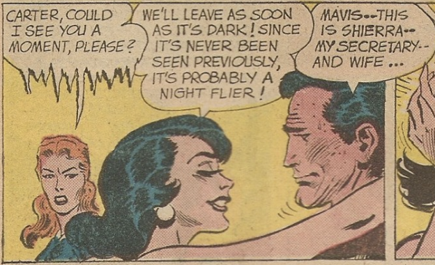 Hawkgirl marking her territory in The Brave and The Bold #34, December 1960