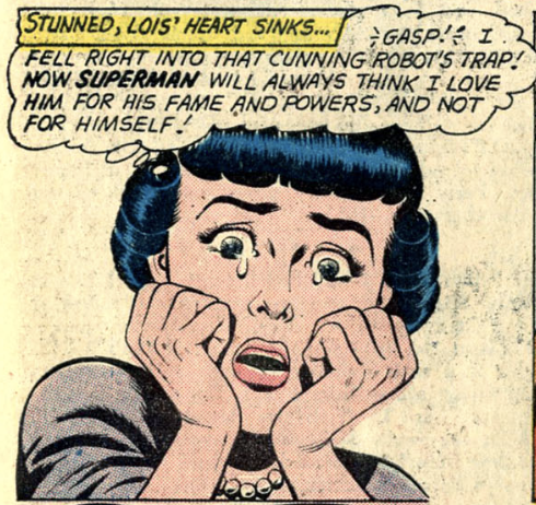 A stunned Lois in Action Comics #274, January 1961