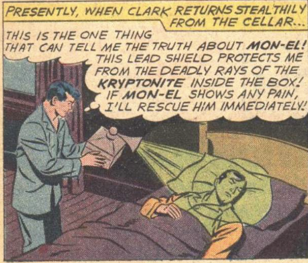 Superboy k-doses his "brother" in Superboy #89, April 1961