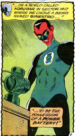 Sinestro in Green Lantern #7, May 1961