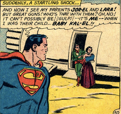 Kal-El sees Kal-El in Superman #146, May 1961