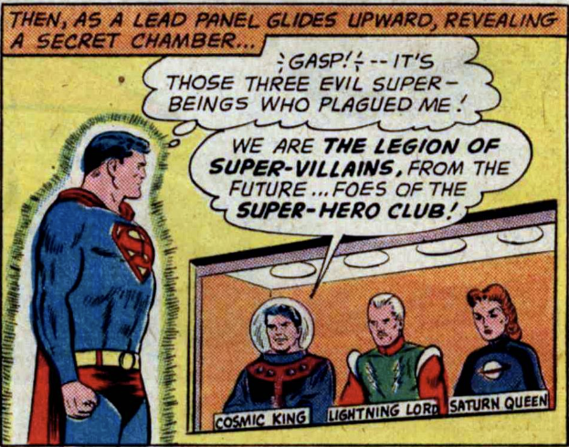 Superman meets the Legion of Super-Villains in Superman #147, June 1961