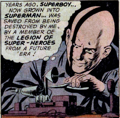 A panel from Superman #147, June 1961