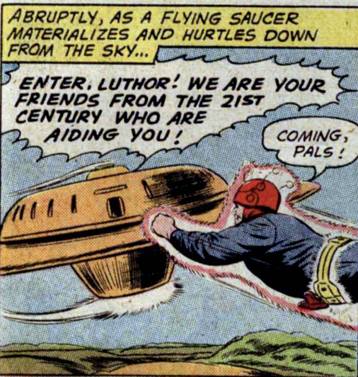 Luthor meets up with the Legion of Super-Villains in Superman #147, June 1961