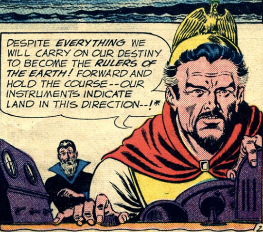 A panel from Strange Adventures #132, July 1961