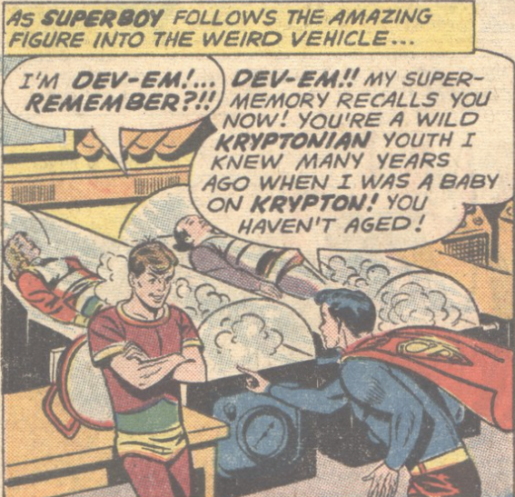 Superboy meets Dev-Em in Adventure Comics #288, July 1961