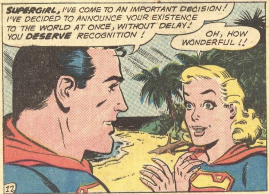 Superman plans to reveal Supergirl's existence to the world in Action Comics #284, Nov 1961